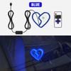 LED Window Automobile Lights for Car, Neon  Lights Car Decoration, Glowing Heart Atmosphere Lights USBwiring,interior Decoration