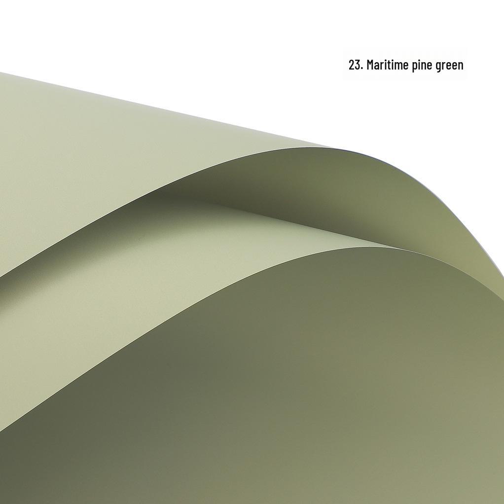 Korean Style Waterproof Flower Wrapping Paper - Pure Color Bouquet Packaging Material