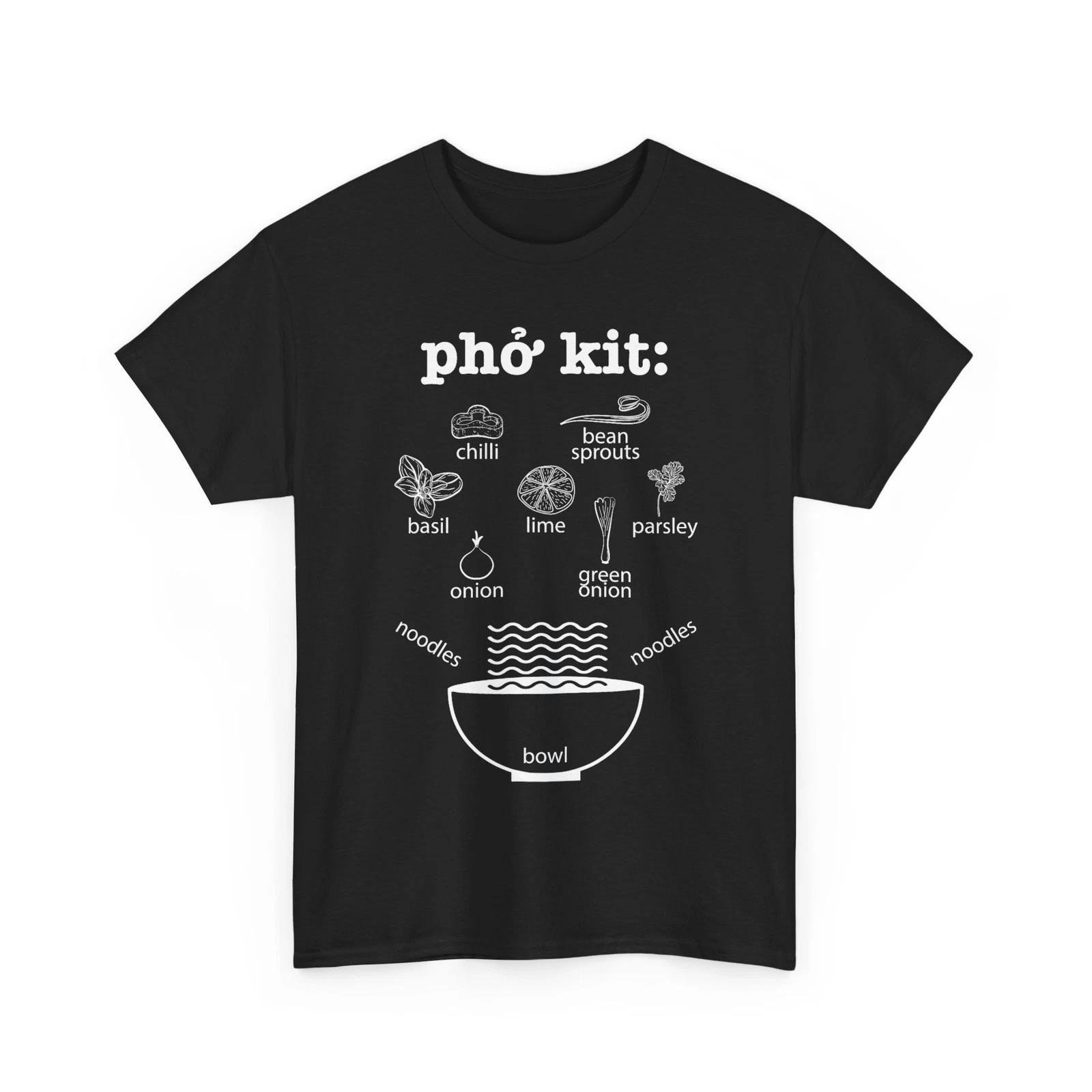 Pho Kit Ingredients Shirt, Asian Vietnamese Noodle Soup Recipe T shirt M