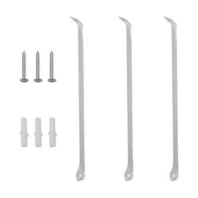 Sturdy 17 Inch For Wire Shelf Support Brackets 3 Pack for Improved Stability In Your Home or Office Storage Solutions