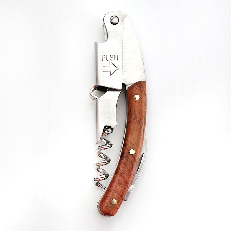 Creative Multi-Function Stainless Steel Wine Opener Beer Opener Wine Knife Home Essential Practical And Stylish Design коричневый
