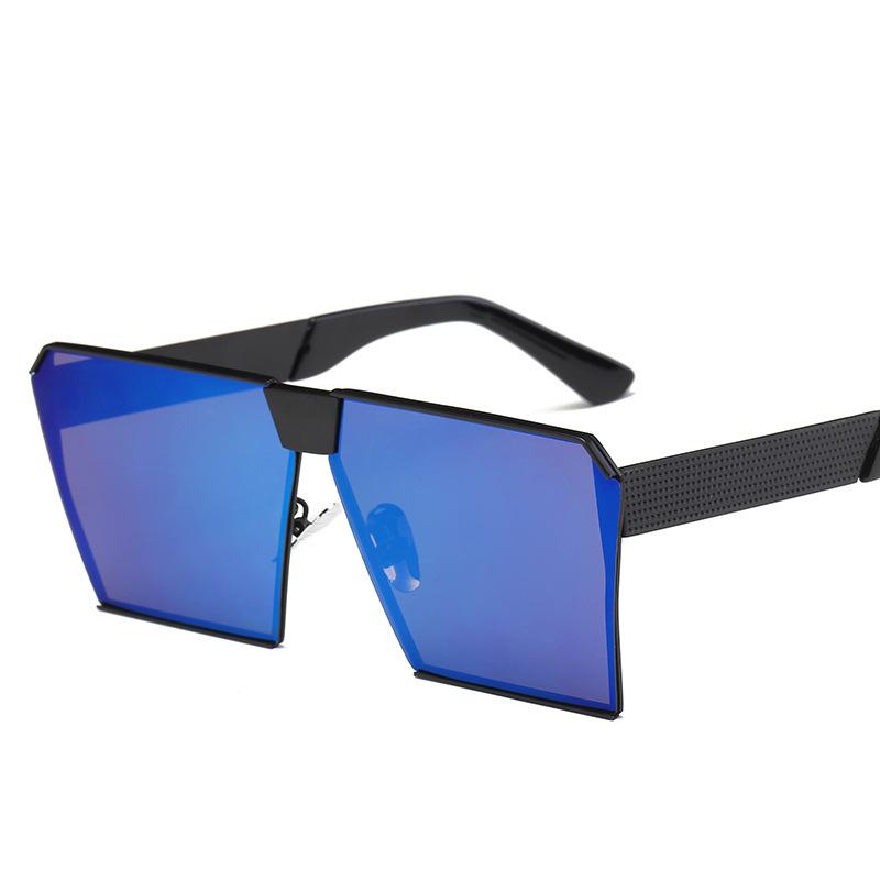 Fashion Luxury Brand Designer Oversized Square Sunglasses Women For Men Vintage Flat Top Mirror Shades Trend Punk Sun Glasses