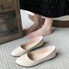 Dameneinzelne Schuhe 2025 neu Frühling und Herbst weiche Sohle hundert mit einzelnen Schuhen ein Fußhocker flacher Mund Bohnenschuhe