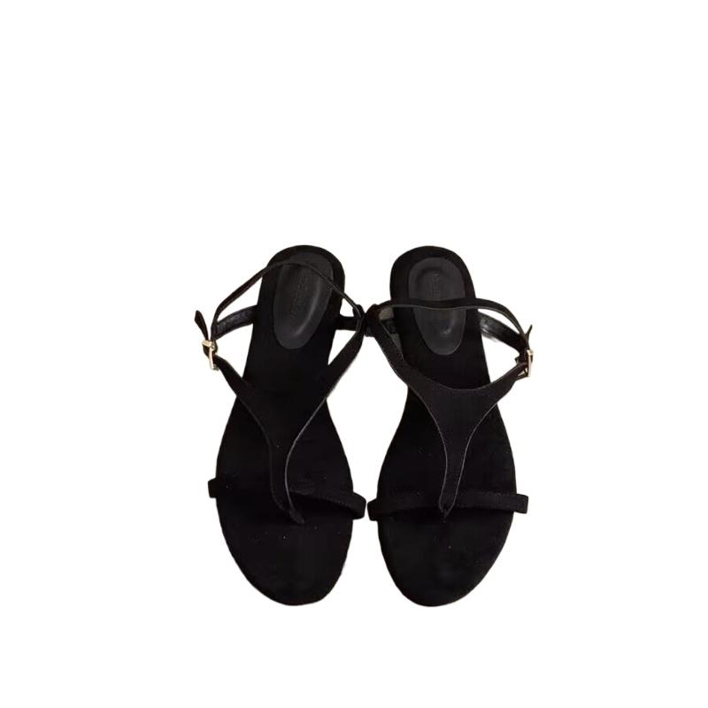 Summer clip toe women's flat sandals are simple fashionable versatile suitable for wearing retro women's shoes on the outside