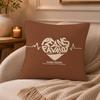 Creative love letters Cushion Cover Anti-dustmite Pillowcase Invisible zipper silky short plush Sofa cushion cover