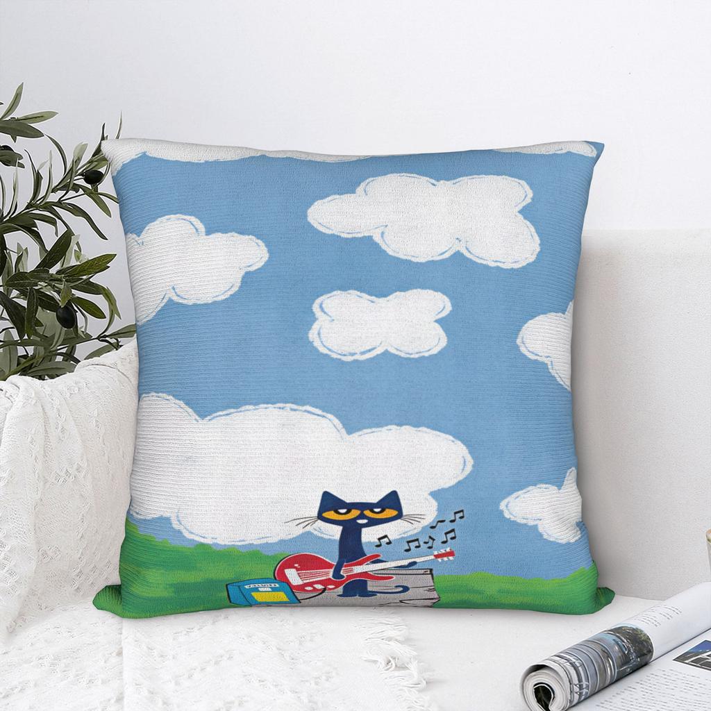 Pete the Cat Pillow Cover  Design Cushion Cover Novelty Pillow Case For Wedding Party Home Decor