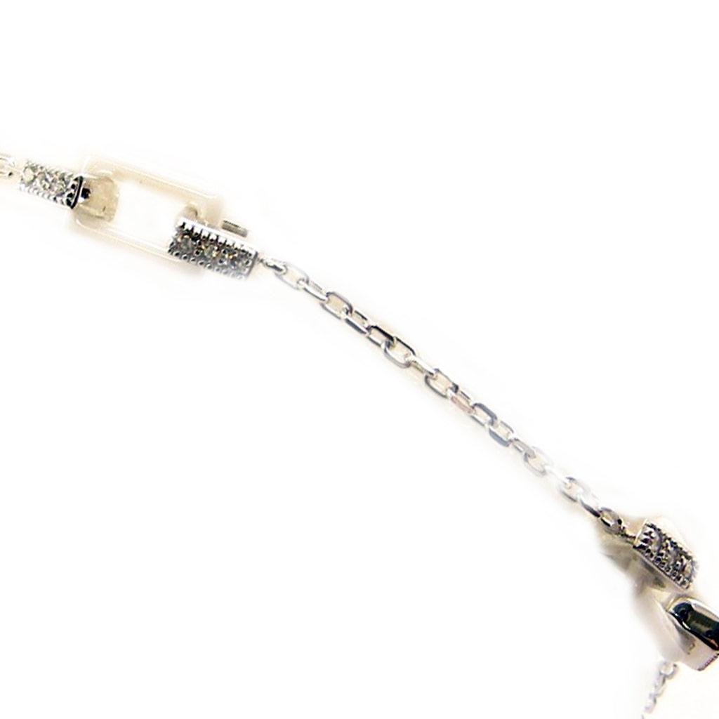 Les Trésors De Lily [L4624] - Silver Bracelet 'Sissi' Silver White (rhodium-plated) - 12x4 Mm