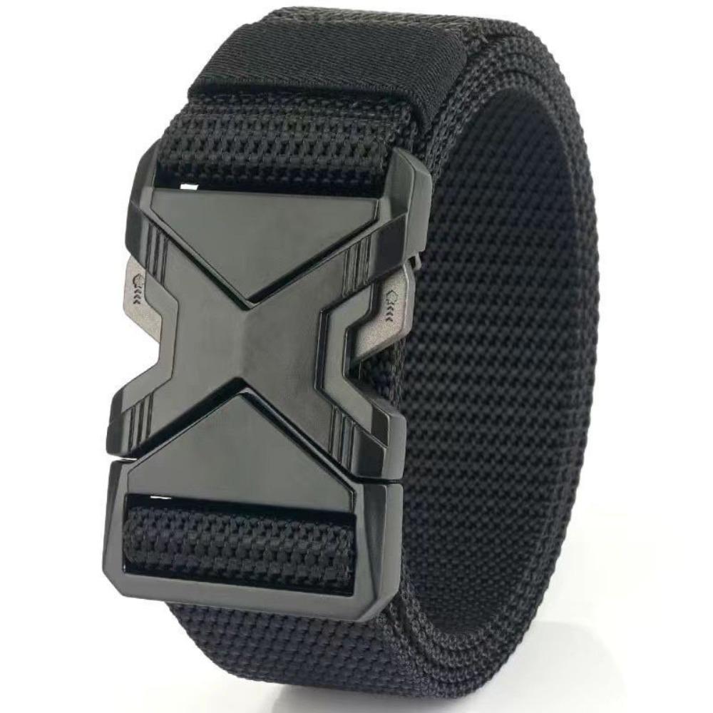 Durable Multi Function Men's Canvas Belt Thickened Breathable Nylon Belt Outdoor Sport Belt