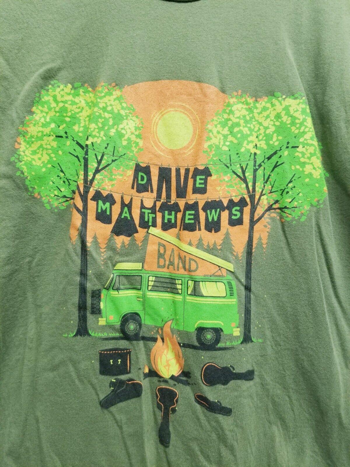 2014 Dave Matthews Band Tour S to 5XL Green T-shirt XXXXL
