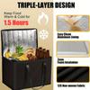 1PC, Duty Leakproof Thermal Grocery Bag with Large Capacity, Extra Long Bottom for Meal Prep, Camping, Lunch Boxes - Reusable