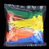 100Pcs Durable Colorful Cable Ties Self-locking Mesh Wire Labels Zip Ties Nylon Ties for Home Office