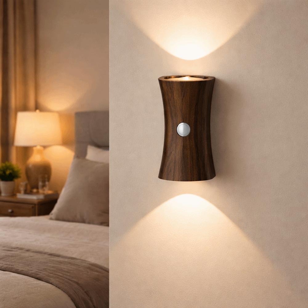 Adjustable Brightness LED Wall Lamp Wireless Magnetic Base Rechargeable Night Light ABS Body 3 Color