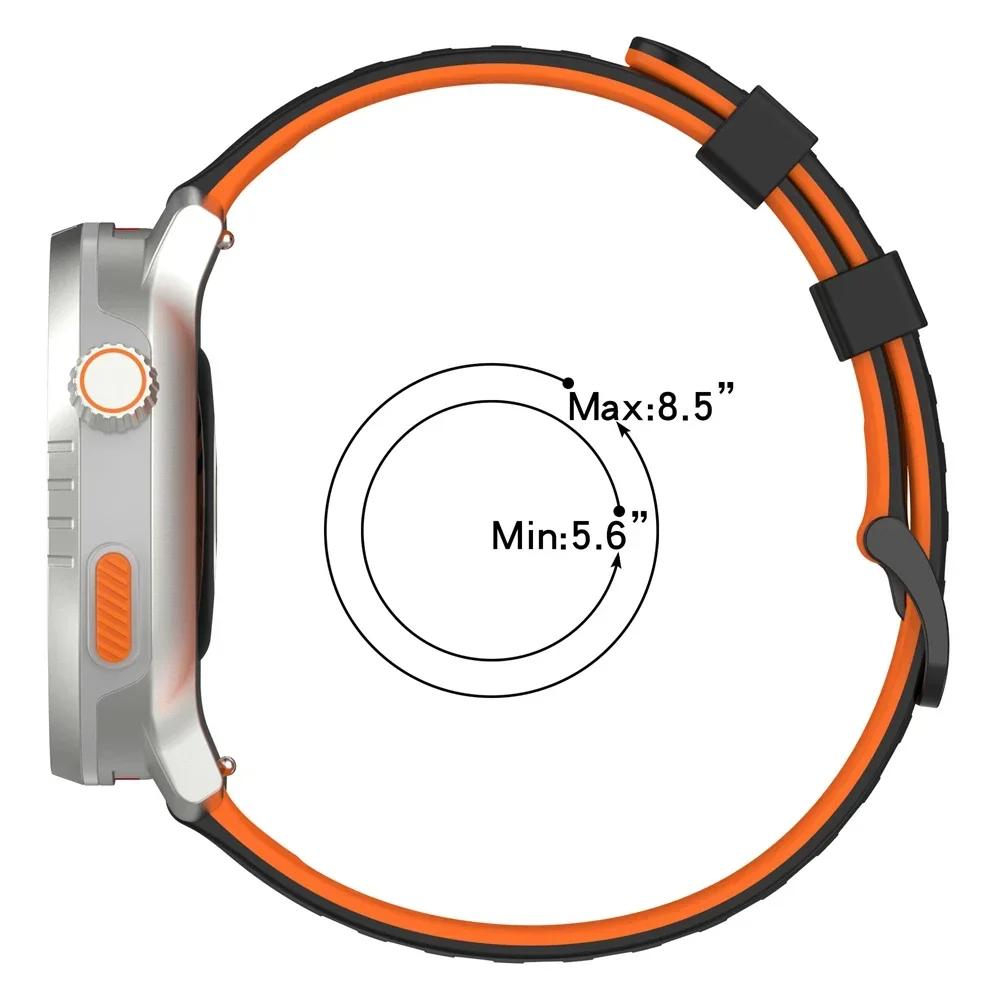 22mm Silicone Band For Amazfit BALANCE 2/Bip 6 5 Strap For Amazfit GTR 4 3 Pro 2 2e/Stratos 3 2 2S/CHEETAH Breathable Watchband