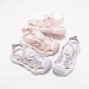 Girls Sports Sandals Toes Capped Soft Sole Children Running Shoes Rotating Button 2025 Summer Kids Casual Shoes Non-slip Comfort