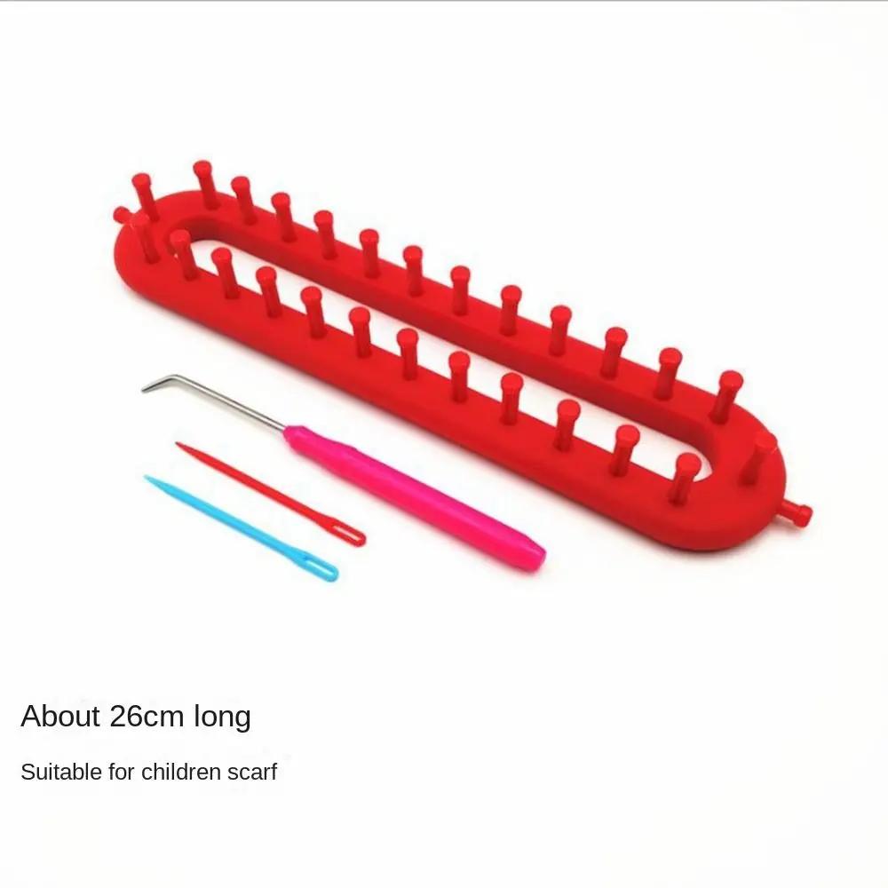 

Portable Plastic Weaving Loom Knitting Kit DIY Rectangle Wool Knitter Handmade Craft Braiding Tool Men