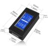 DC 0-200V 0-300A Battery Monitor Meter with Shunt, 9-in-1 Digital LCD Multimeter for 12V/24V/48V Solar System, RV, Car. Measures Voltage, Current,
