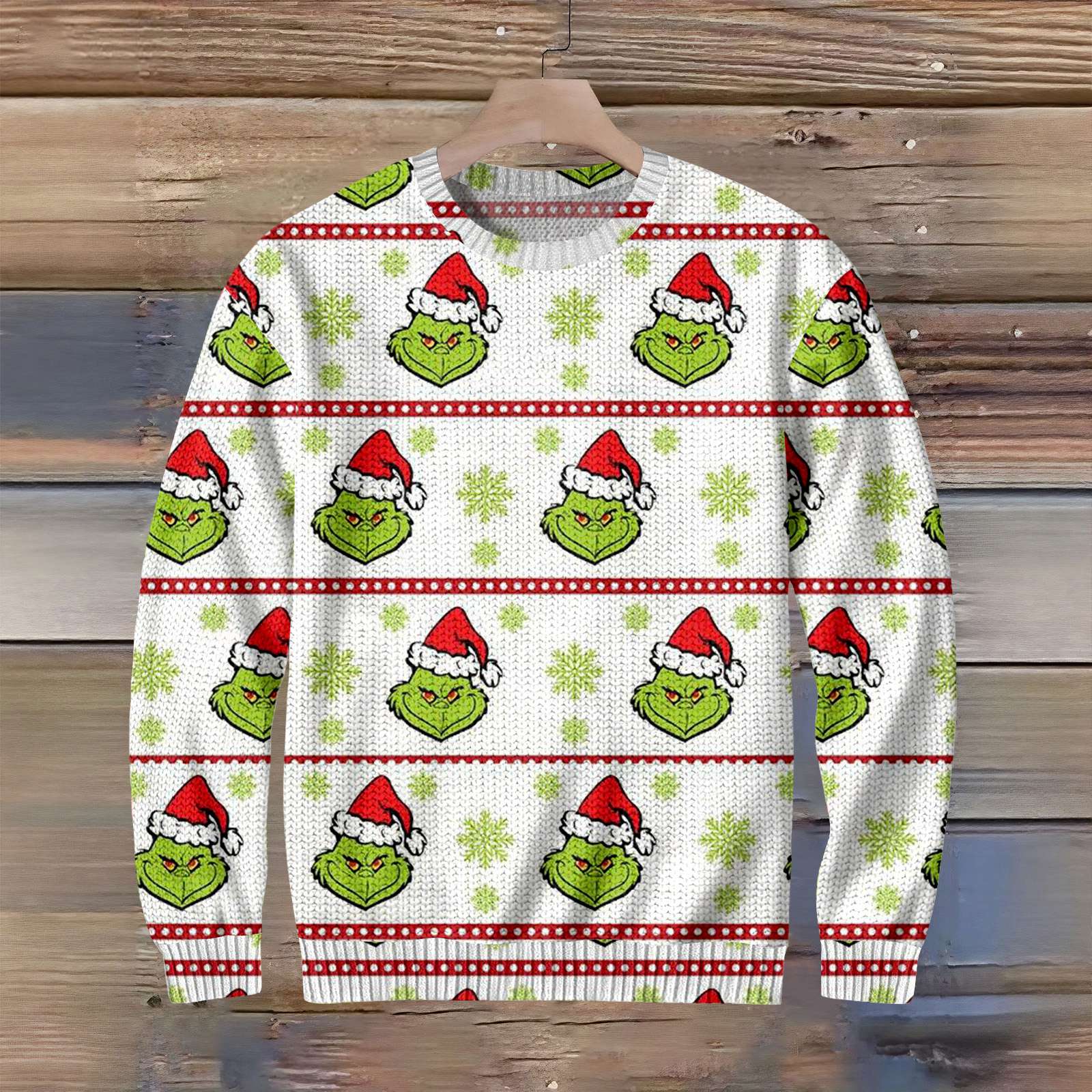 

Рождественский мужской повседневный свитер с принтом S