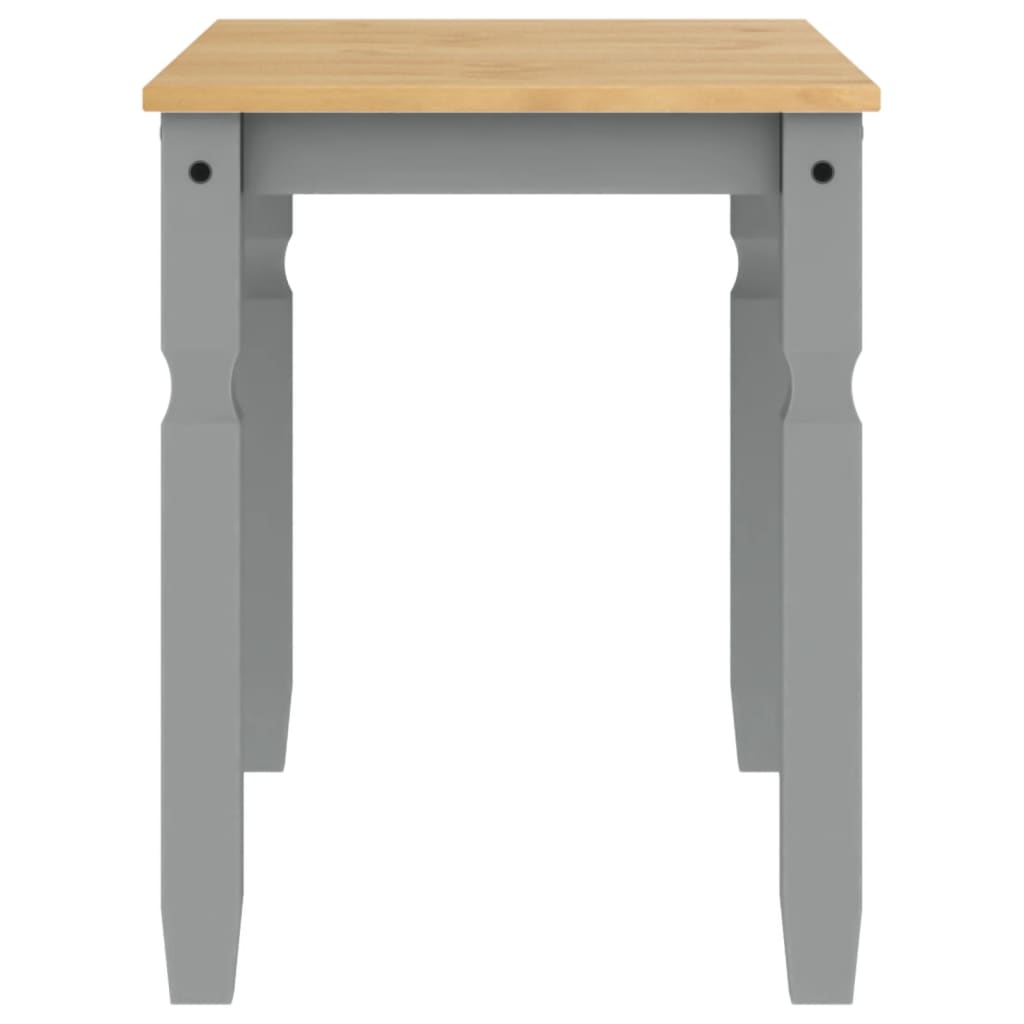 Dining Table Corona Gray 112 x 60 x 75 cm Solid Pine Wood