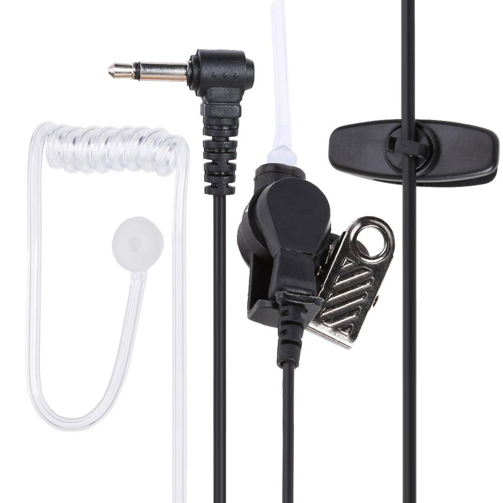

3.5mm Mono Jack Listen Only Transparent Acoustic Tube Earpiece Earphone