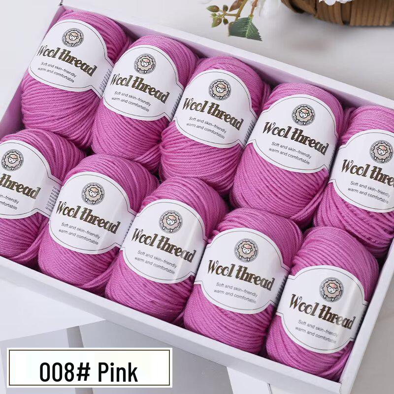 Wool Blend Yarn Ball - Medium Thickness for DIY Knitting Projects