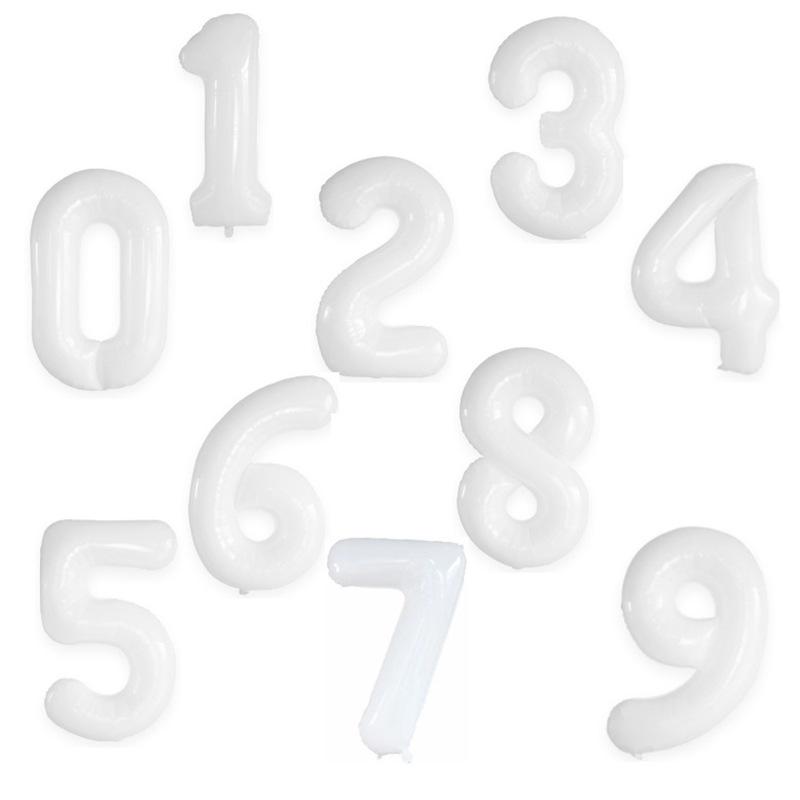 32-inch Gradient Gold/Silver/Rose Gold Number Foil Balloon (US Version)