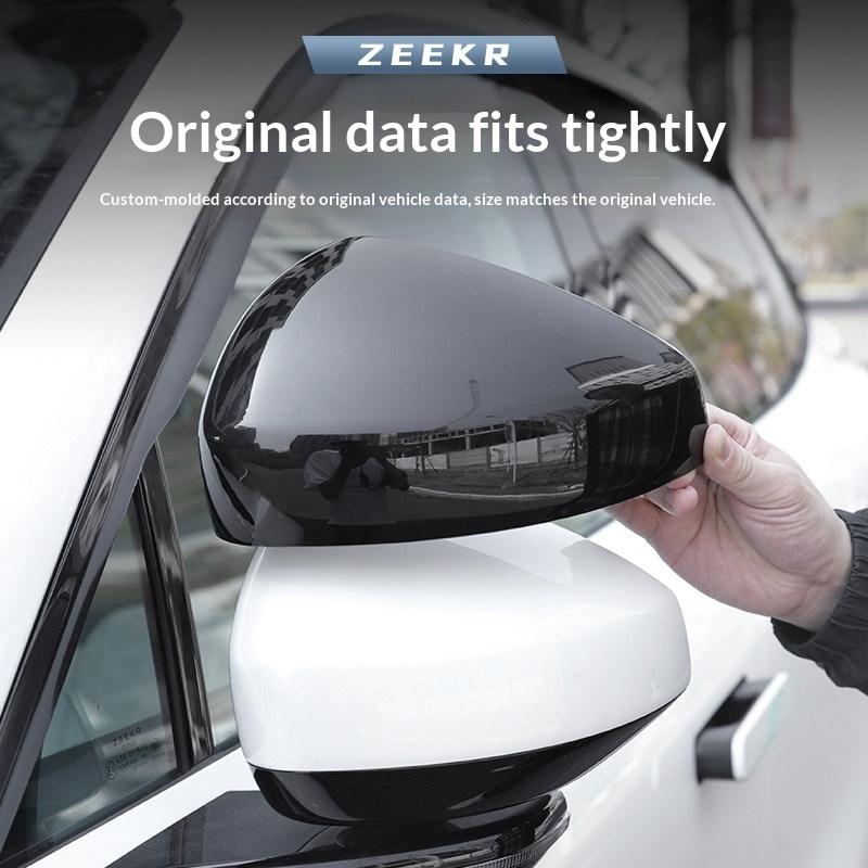 For ZEEKR 7X 007 GT 001 9X 8X Car Rearview Mirror Chrome Decorative Trim Anti Scratch Exterior Accessories Protective Cover