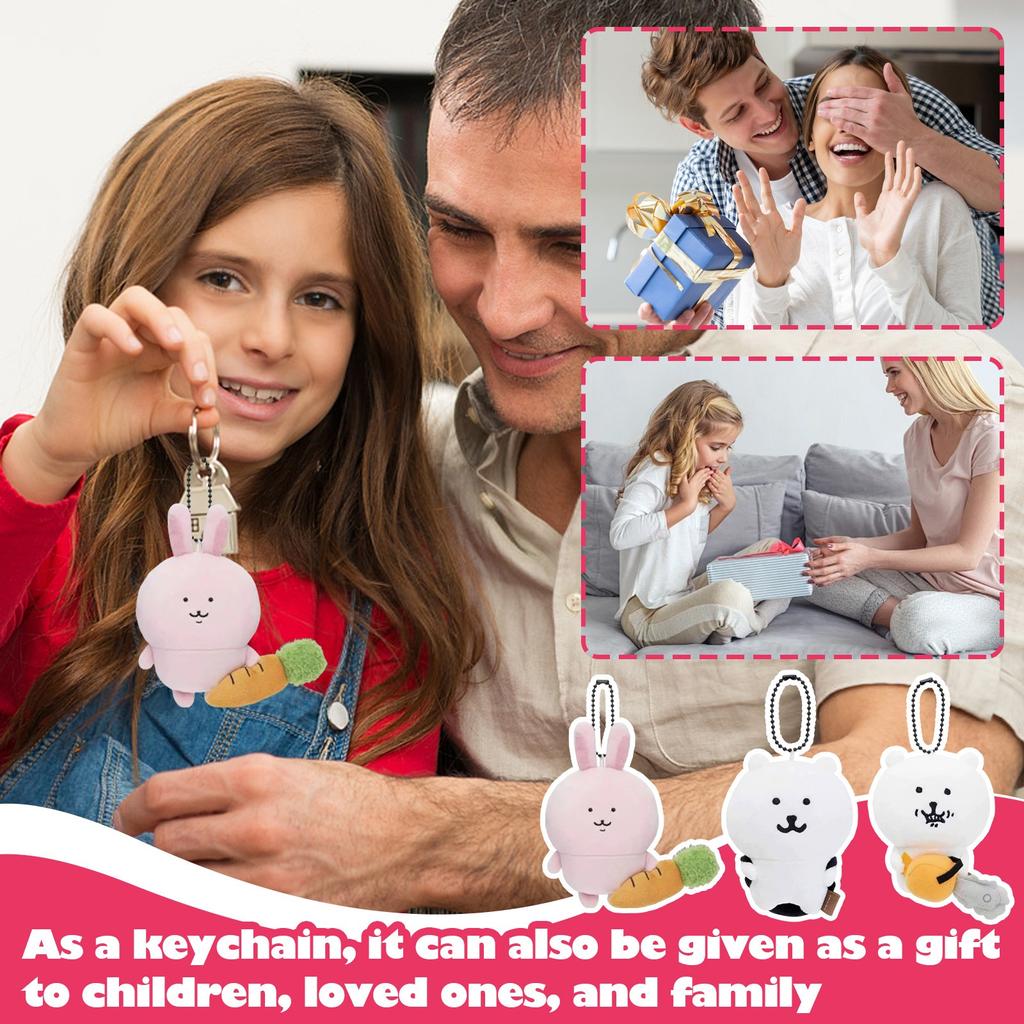 Cartoon Cute Doll Plush Toy Keychain Small Pendant
