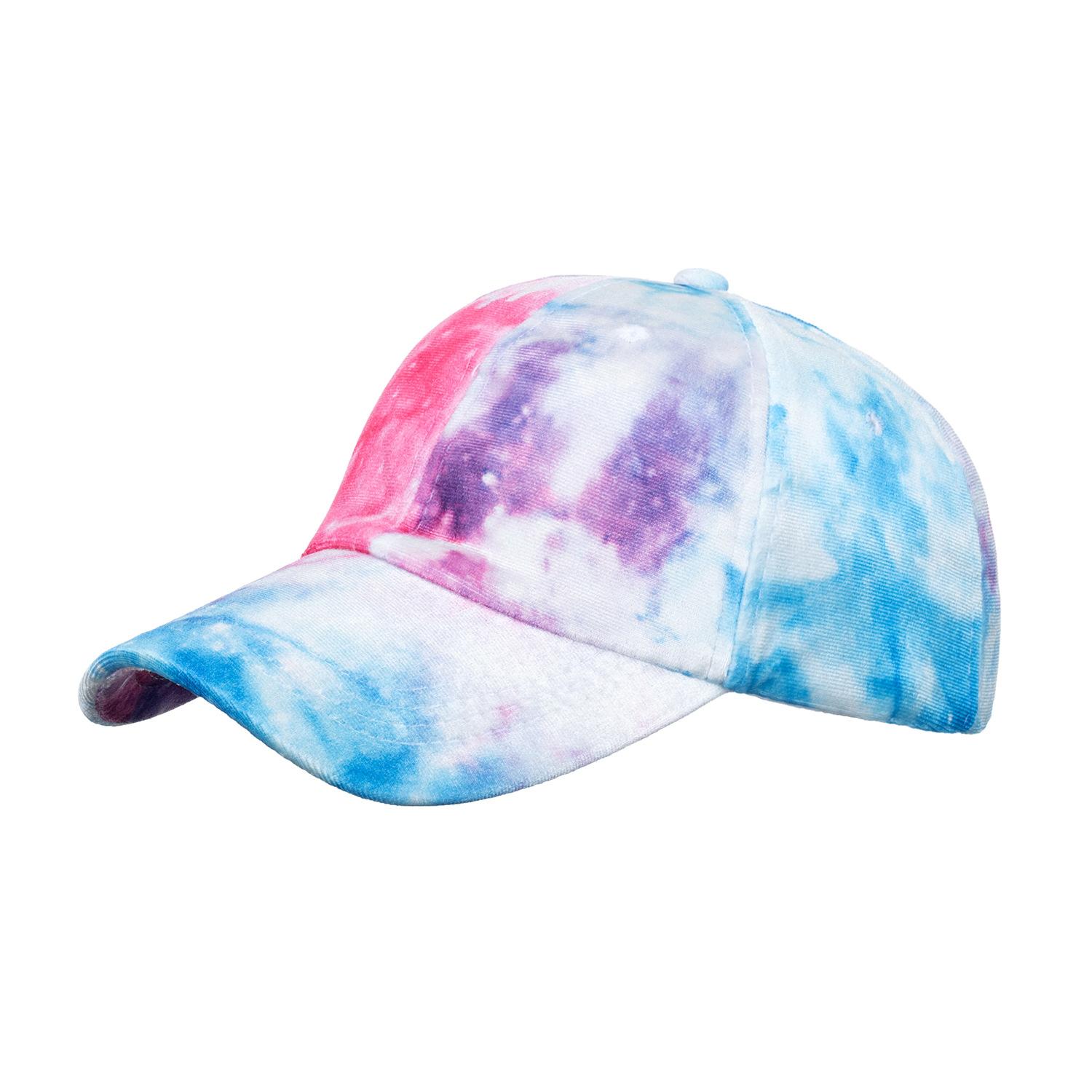 

Осенне-зимние мужские и женские бейсболки в стиле ретро с принтом тай-дай для сохранения тепла