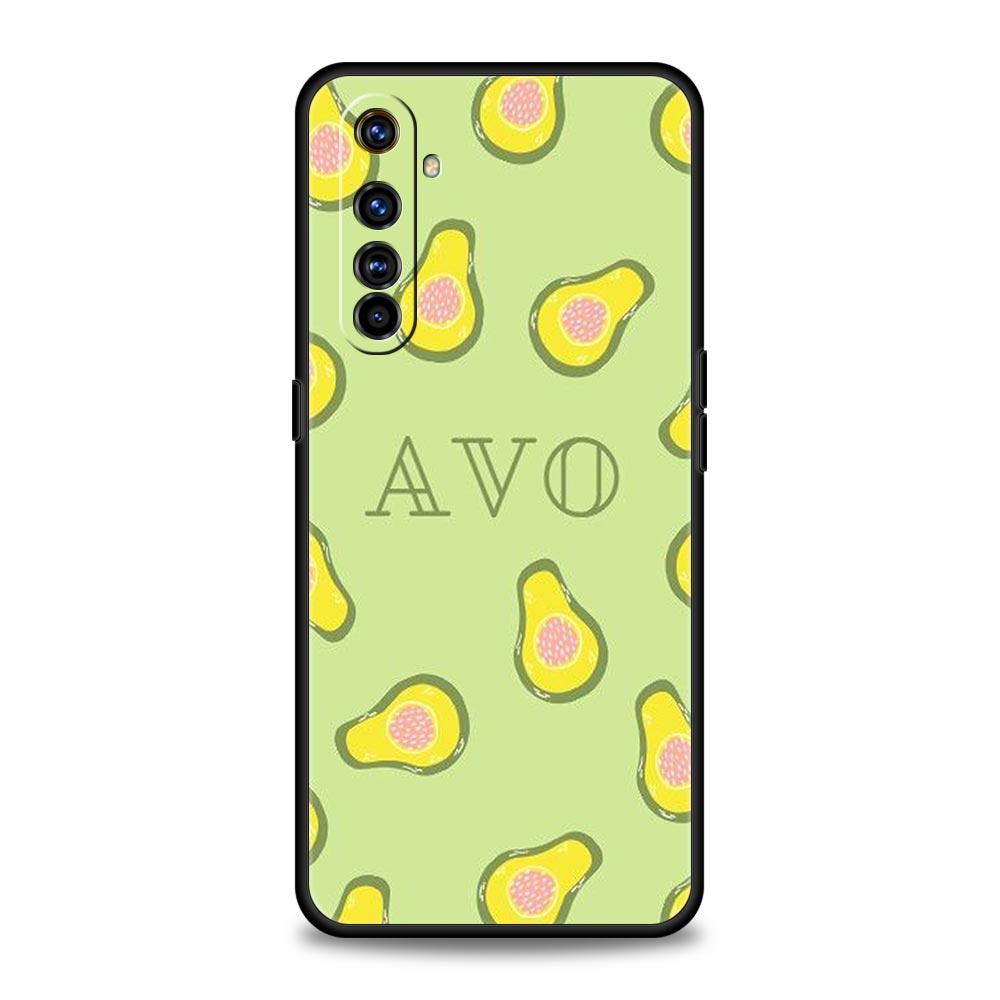Cute Avocado Soft TPU For Realme 13 12 11 10 9 Pro Plus GT3 GT2 C21 C25 C35 C53 C55 C67 Pro 5G Phone Case Cover Fundas Capas Bag