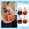 Pumpkin Women's Bag Shoulder Bags PU Leather Novelty Pumpkin Purse with Zipper Adjustable Strap Female Daily Halloween Bag