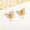 2024 New Hot Brand Vintage Earrings for Women Luxury Jewelry Pearl Butterfly Designer Eardrop Fashion Lady Party Stud Earrings