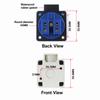 2 Pin 16A Industrial Connector Single Phase EU Standard Plug Waterproof Fitting  Outdoor Equipment