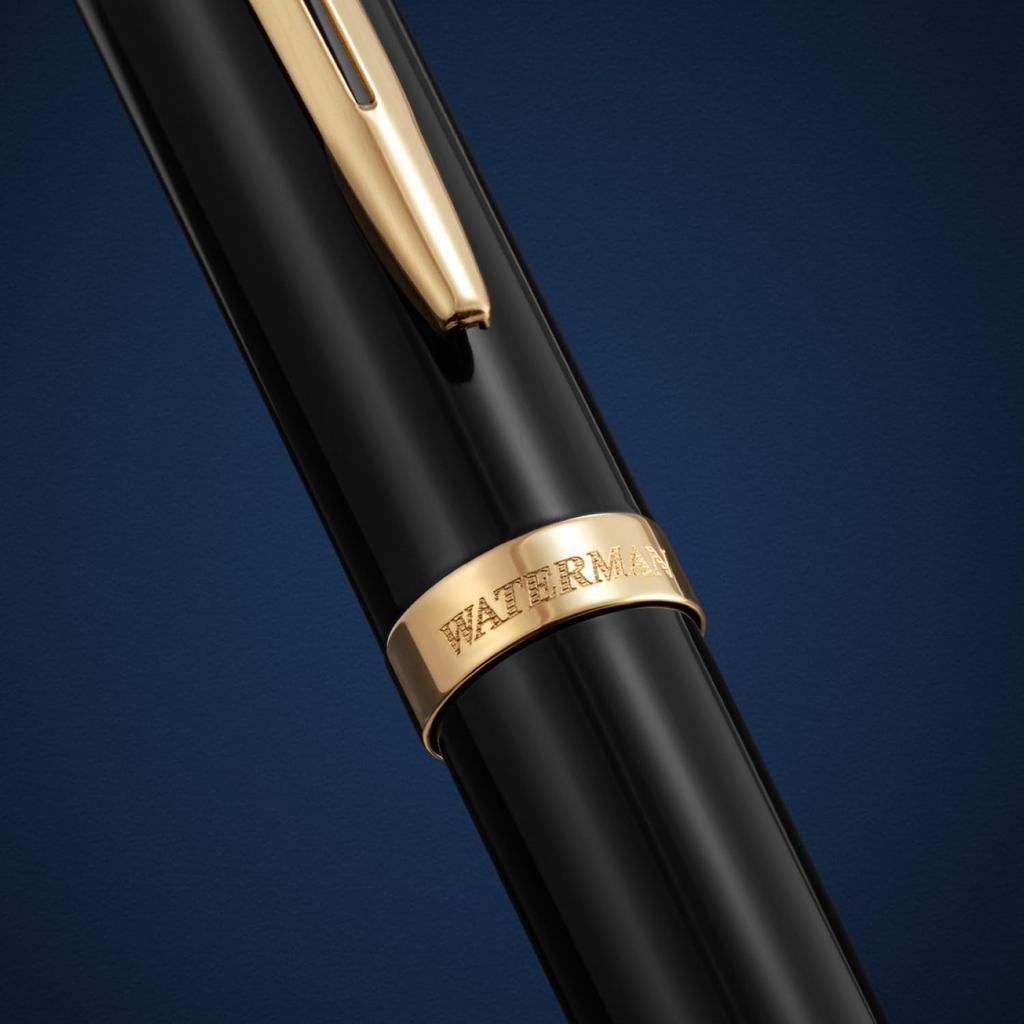 WATERMAN Impression Füllfederhalter Schwarz Fein Geschenkbox Luxusartikel 2225541 Stift, GT, Feder, Enthalten, Geschenk, Nr.