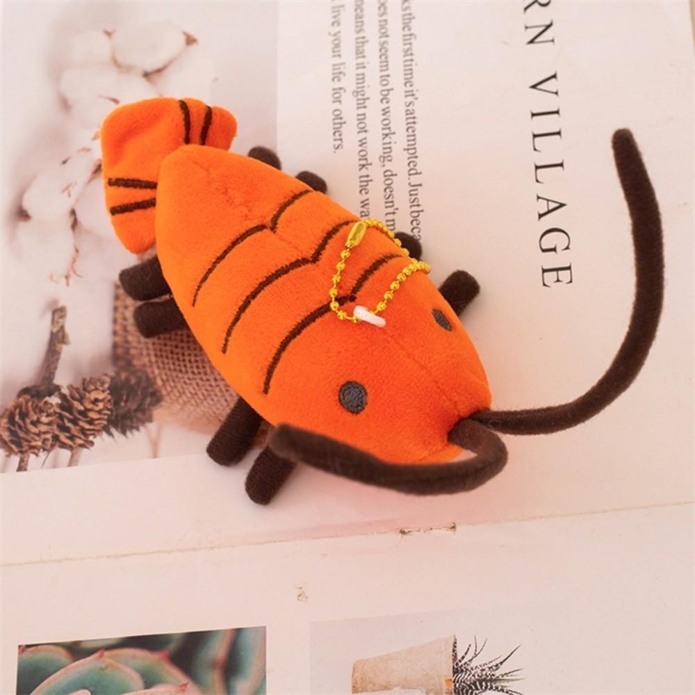 Funny Design Lobster Plush Pendant Stuffed Shrimp Plush Doll Keychain  Birthday Gifts