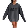 Women Autumn Winter Tops Women's Long Sleeve Sweatshirt Casual Crewneck Loose Fit Pollover Fleece Tops