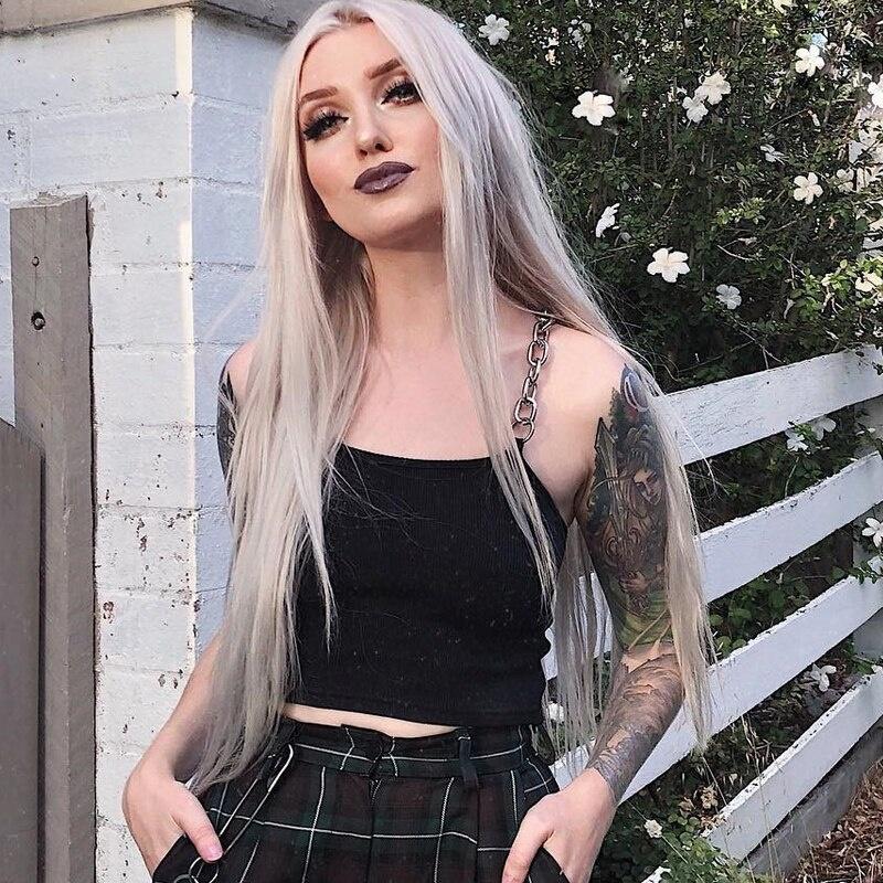 Sexy Chains Spaghetti Straps Crop Top Summer Vest Club Party Streetwear