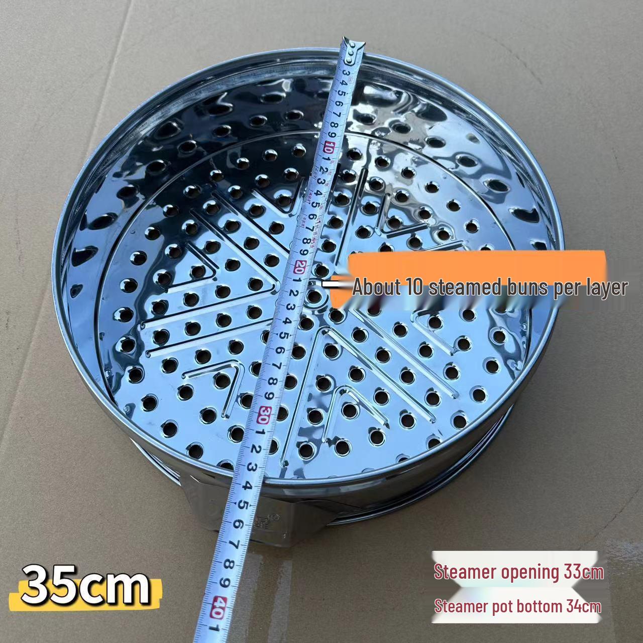 Kommerzieller Mehrschicht-Dampfgarer aus Edelstahl mit großem Fassungsvermögen für Mantou und Baozi 35CM