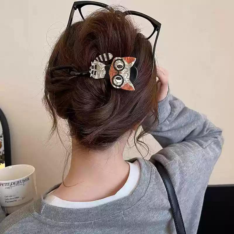 Chic 2024 Cat Twist Hair Clip - High-End Claw for Women s Buns