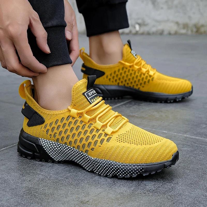Fashionable Men's Running Shoes Lightweight and Breathable Mesh Sports Shoes Suitable for Walking Gym Non Slip Women's Shoes