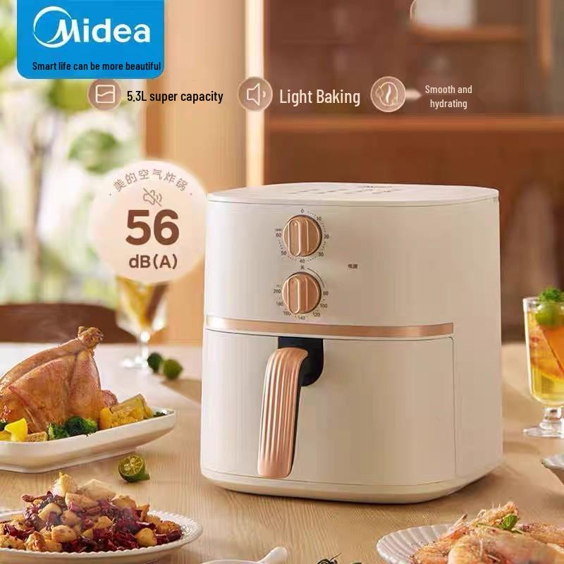 

Midea 5.3L Air Fryer Oven: Fully Automatic, Large Capacity, All-in-One with Precise Temperature Control (Model KZE535J5)