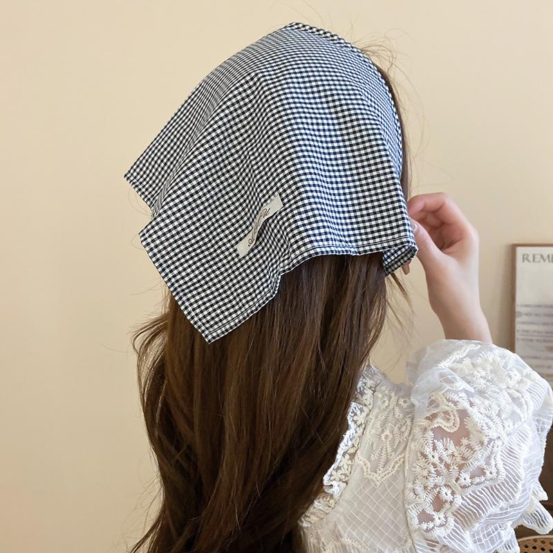 

Маленький свежий и нежный кружевной треугольник с бабочками, пасторальный стиль, универсальная косынка, литературный стиль, девичье сердце, аксессуары для волос для женщины