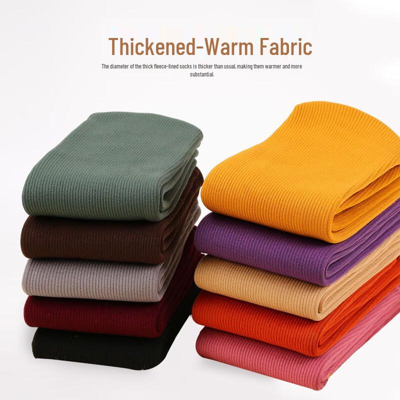 Unisex Striped Color Cotton Thermal Crew Socks