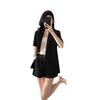 Schicker Göttinnen-Stil Damen Sommeranzug: Zweiteiliges Set aus Blazer mit kurzen Ärmeln und Shorts