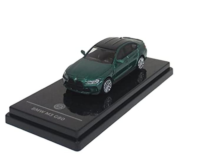 PARAGON scale BMW M3 G80 Isle of Man Green LHD miniature car 1/64 (finished product)