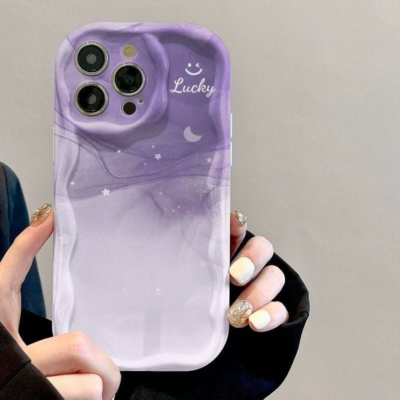 Purple Starry Sky for Iphone17promax Mobile Phone Case Apple 15 Trendy 14 Japanese and Korean 13/12 New 16