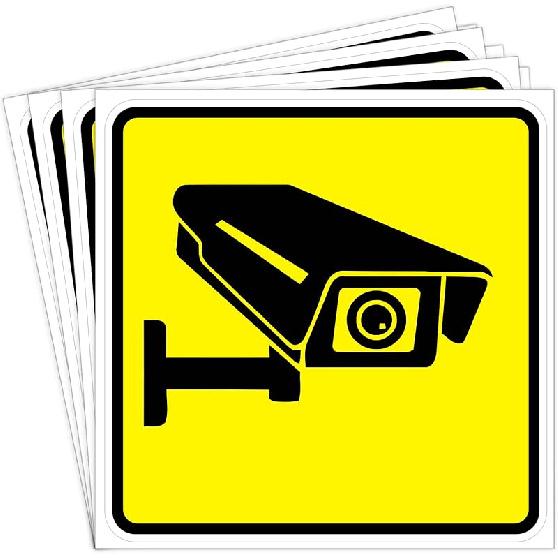 dealzEpic - Please Keep Quiet Sign Sticker - Self Adhesive Peel and Stick Decal | Pack of 4