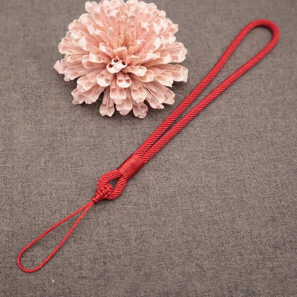 Simple Short Wrist Rope Handmade Phone Case Keychain Braided Rope Phone Lanyard  Phone Accessories