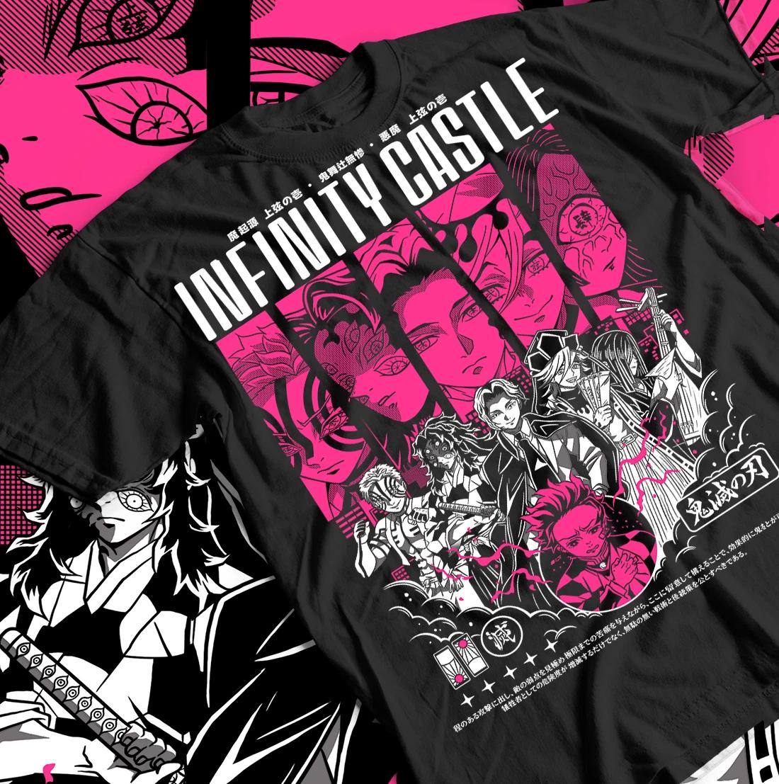 Demon Slayer T-Shirt Kimetsu No Yaiba Shinobu Kocho iInfinity Castle Shirt 4XL