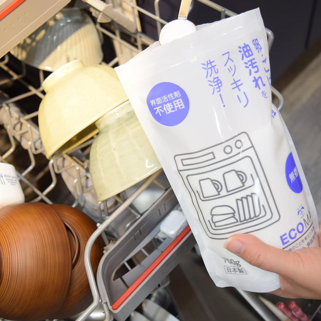 ECOMATE Dishwasher Detergent 750g Dishwasher Detergent Powder Detergent Dishwasher Dryer Detergent