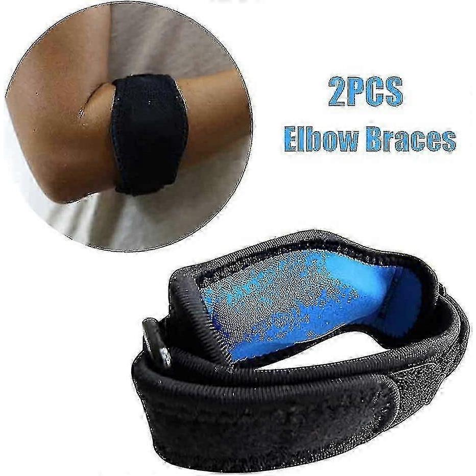 2pcs Tennis Elbow Support Band, Adjustable Tennis Elbow Support Forearm Band